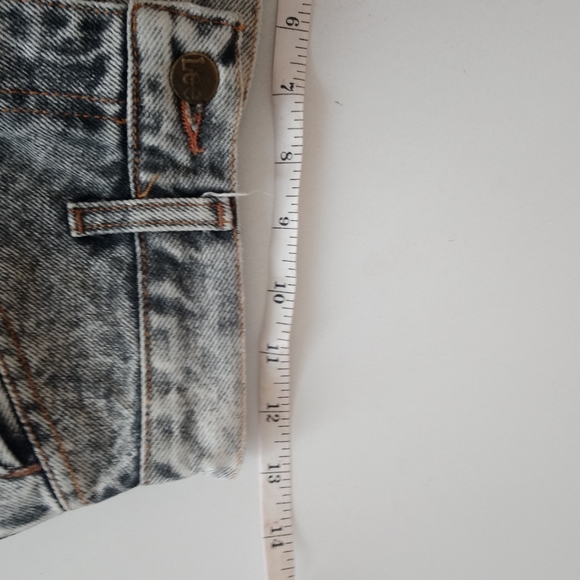 Lee denim vintage, retro acid wash denim skirt 11W - Picture 8 of 15